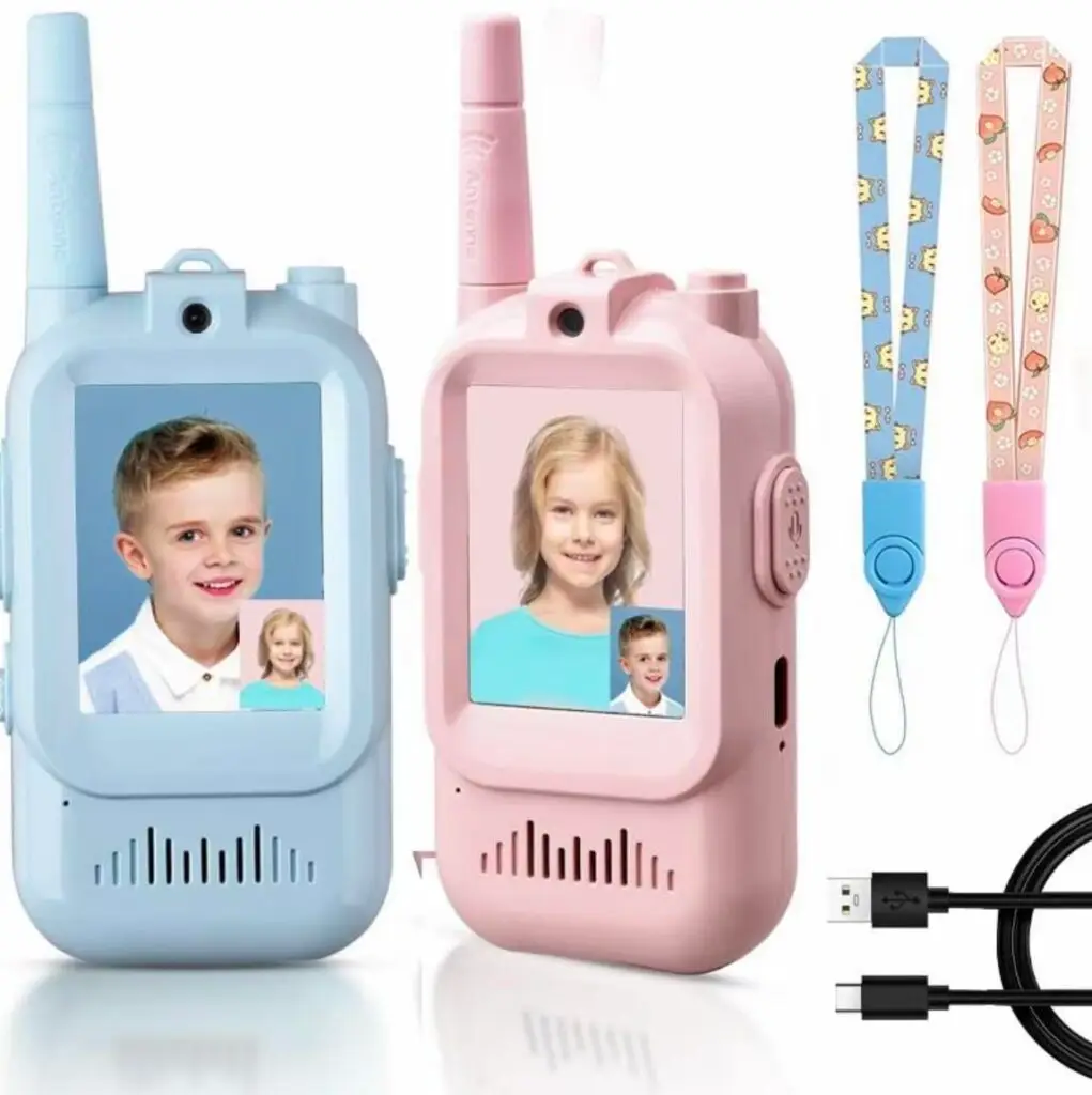 Pink and Blue Children's Video Walkie-Talkie Set