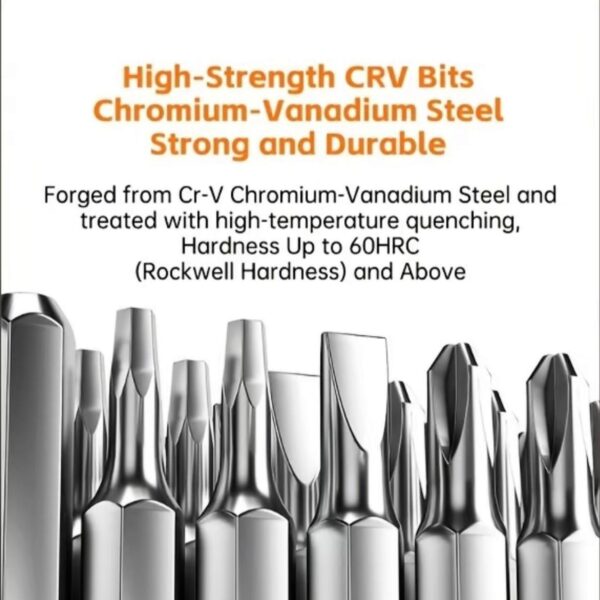CNC-machined precision tips ensure tight screw engagement