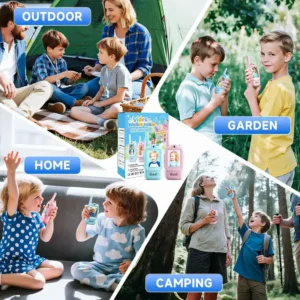 Beyond communication, the device includes built-in mini games to keep children entertained during playtime. These games are designed to be simple, interactive, and age-appropriate, helping improve reaction skills and coordination while adding more fun to everyday use.