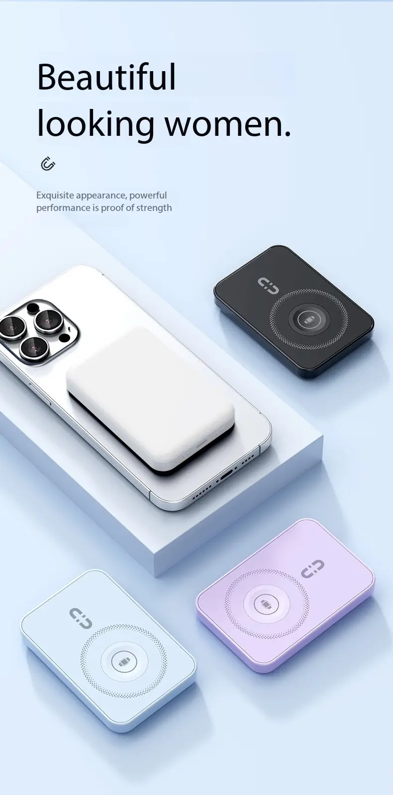 【22.5W】3-in-1 Phone/Watch/Headphone Magnetic Power bank（Free Mag Ring） - Image 5