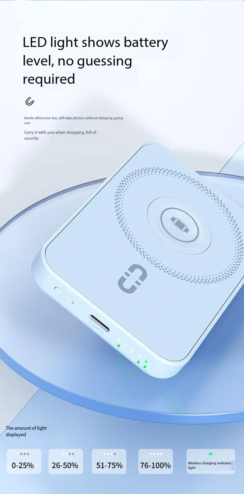 Built with certified components, this power bank complies with international safety and quality standards such as CE, FCC, and RoHS certification requirements. These certifications ensure that the product meets strict global regulations for electrical safety, electromagnetic compatibility, and environmental protection. Users can trust it as a safe, reliable, and professionally manufactured charging solution suitable for global markets.