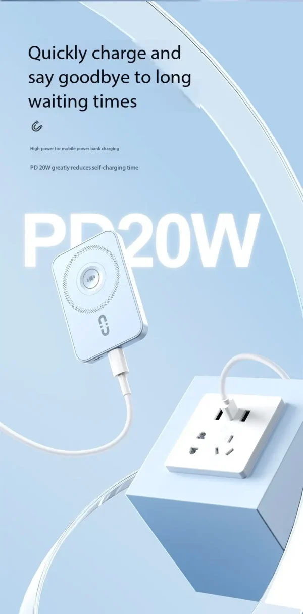 【22.5W】3-in-1 Phone/Watch/Headphone Magnetic Power bank（Free Mag Ring）