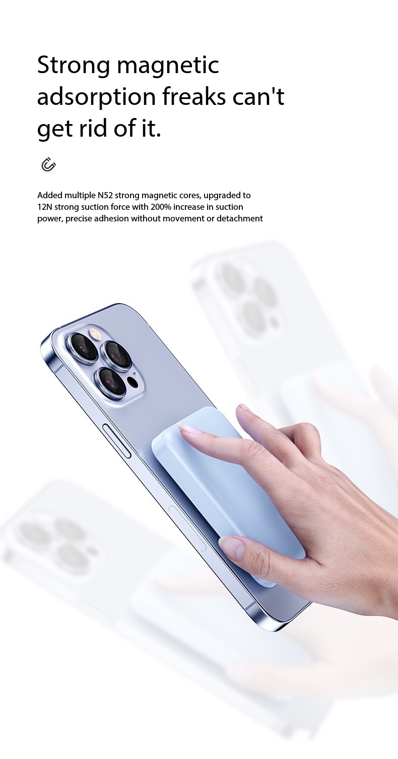 【22.5W】3-in-1 Phone/Watch/Headphone Magnetic Power bank（Free Mag Ring） - Image 9