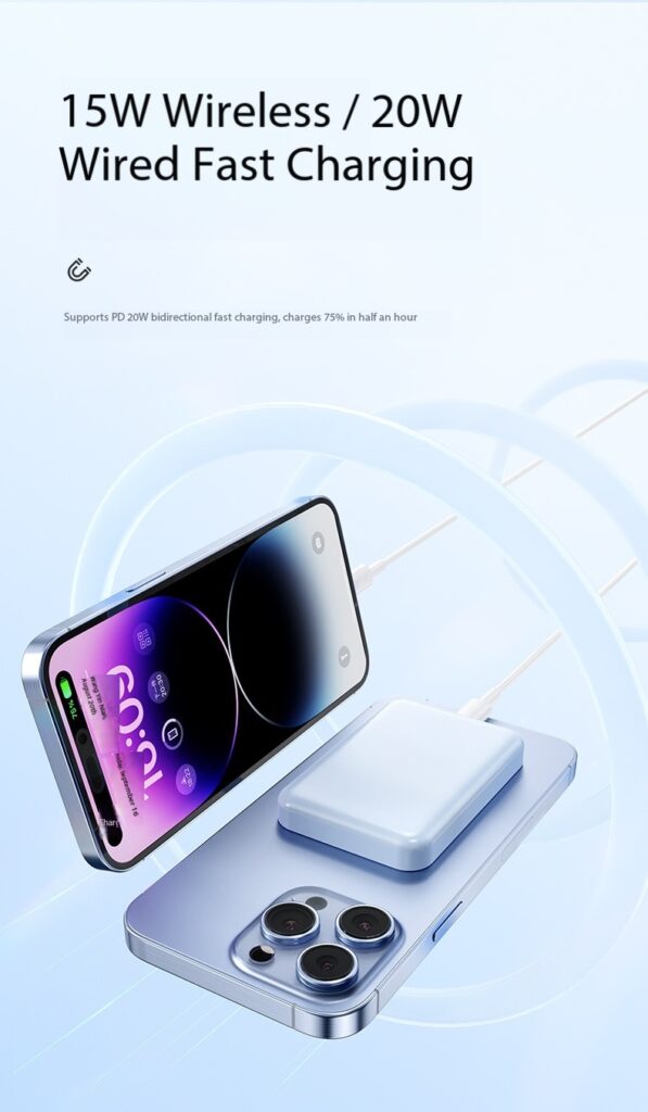 【22.5W】3-in-1 Phone/Watch/Headphone Magnetic Power bank（Free Mag Ring）