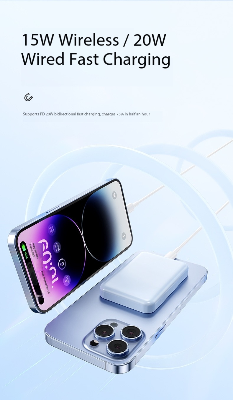 【22.5W】3-in-1 Phone/Watch/Headphone Magnetic Power bank（Free Mag Ring） - Image 10