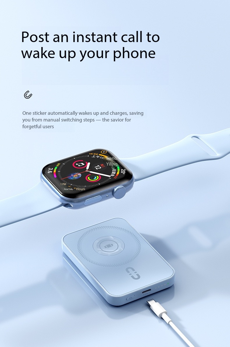 【22.5W】3-in-1 Phone/Watch/Headphone Magnetic Power bank（Free Mag Ring） - Image 11