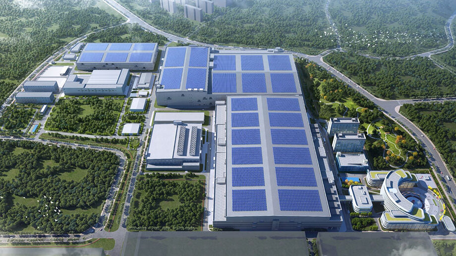 Aerial photo of the Mao Qiu Technology factory in Shenzhen