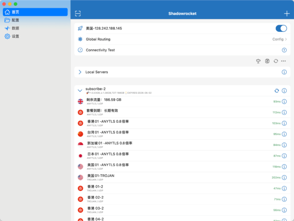 Global VPN External Network Node IP Anonymization-Long-term validity/188G