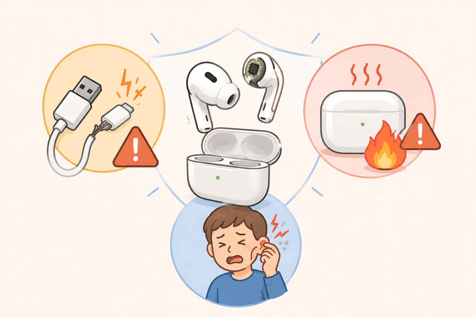 Can Wireless Earbuds Really Catch Fire or Explode? Real Cases, Recalls, Safety Risks and How to Choose a Safer Product 4 There are many people around the world who have been harmed by headphones.
