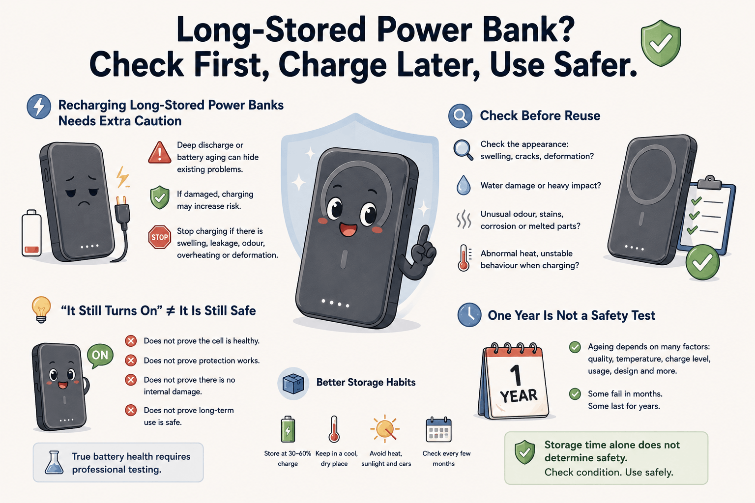Can You Still Use a Power Bank After Leaving It Unused for a Year? A Complete Guide to Long-Term Storage, Battery Ageing and Fire Risks 5 How can one tell if a charging battery is of poor quality? Does a higher price always mean it's better?