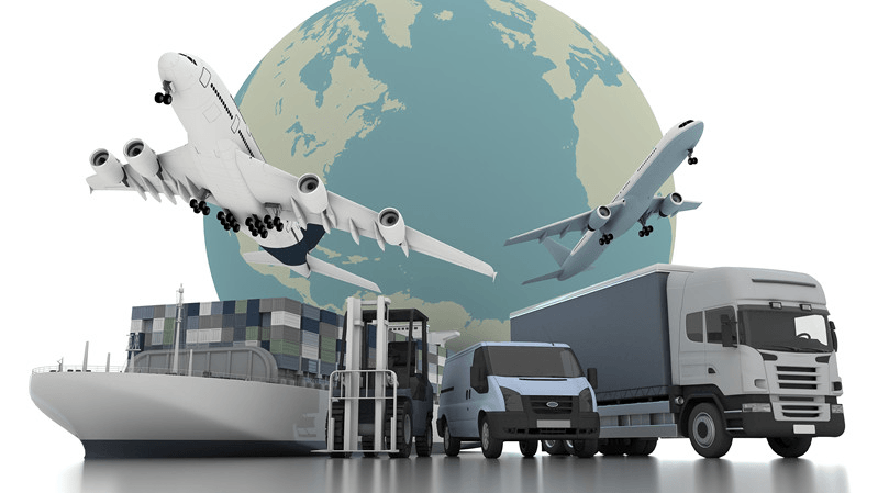 Land, sea and air transportation have their own logistics companies.