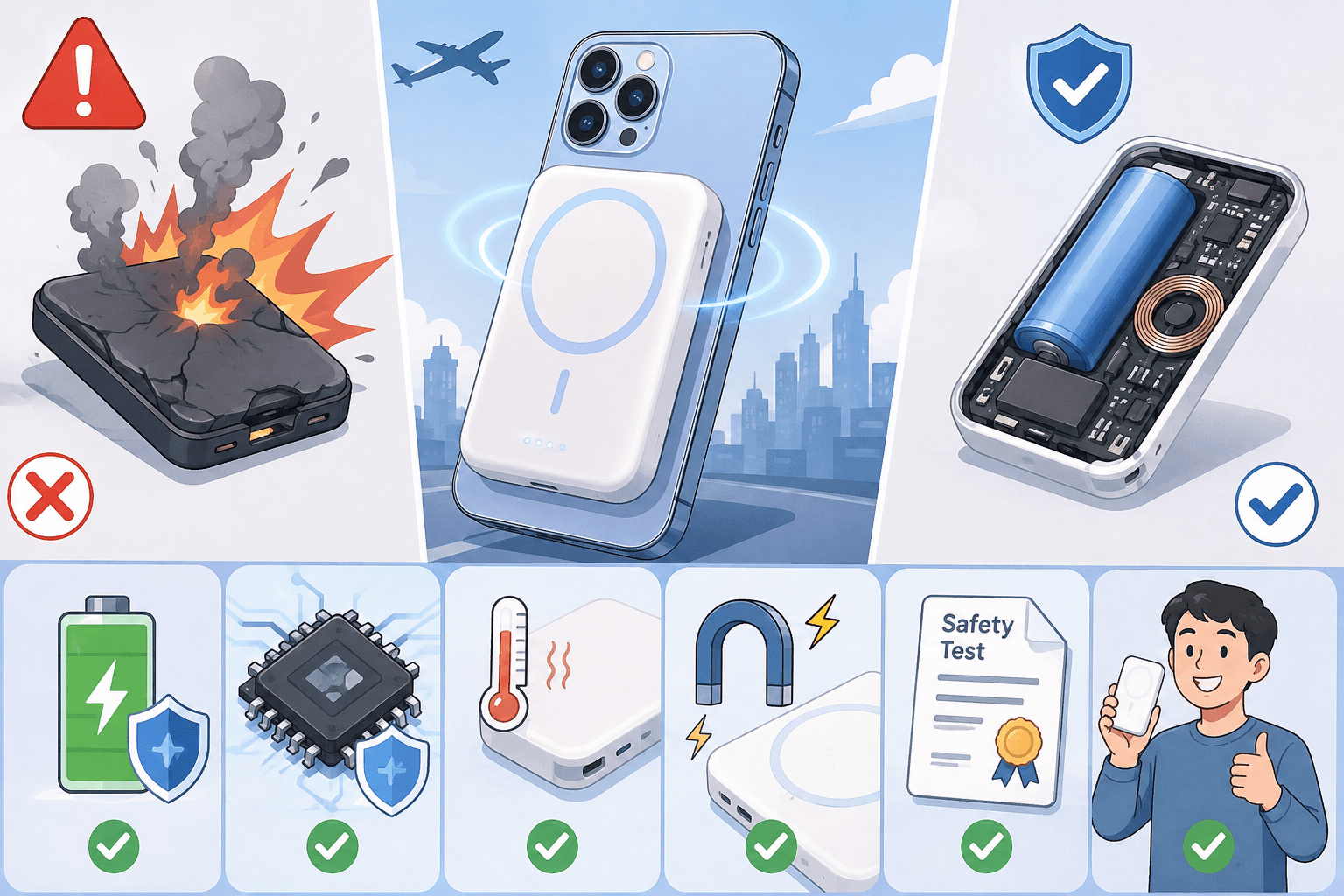 How to avoid incidents of charging batteries catching fire and exploding recently?