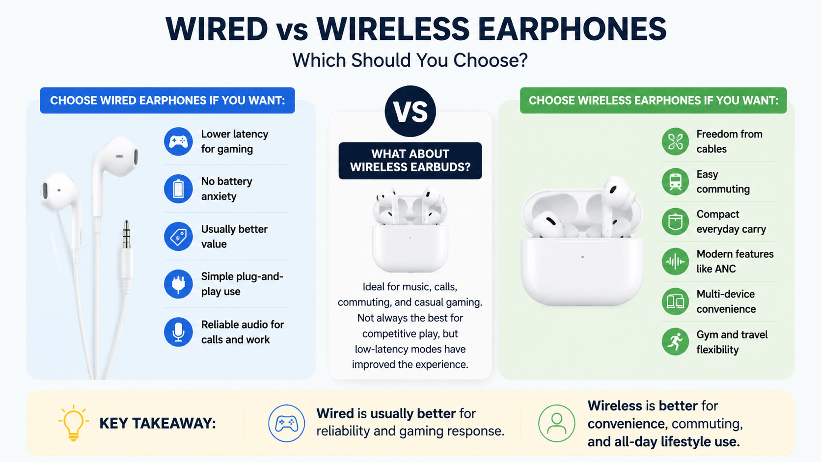 Which should I choose, wired headphones or wireless headphones?