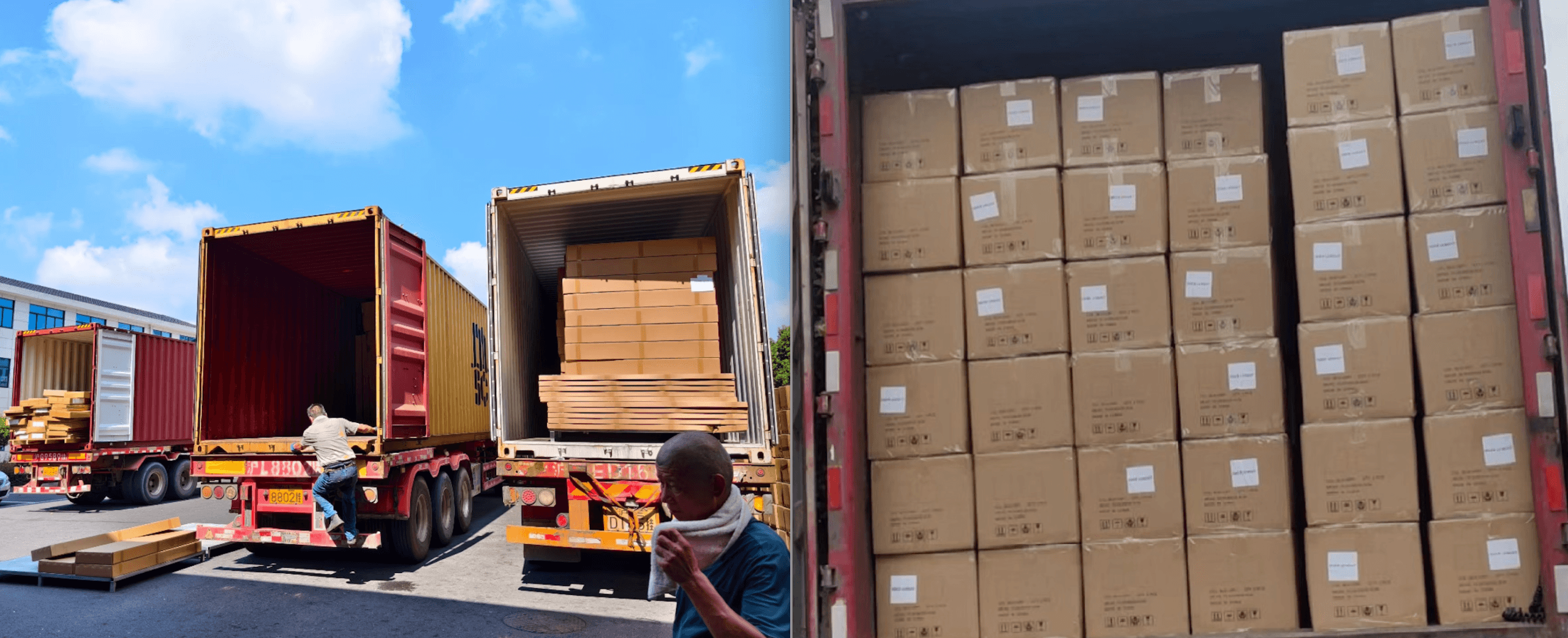 Shipping specifications and truck packing