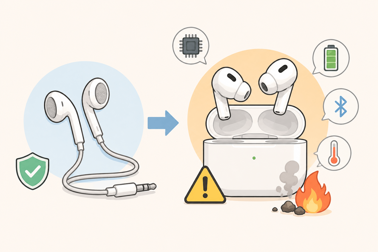 Can Wireless Earbuds Really Catch Fire or Explode? Real Cases, Recalls, Safety Risks and How to Choose a Safer Product 3 Earphone safety should not be overlooked. Health is the most important thing.