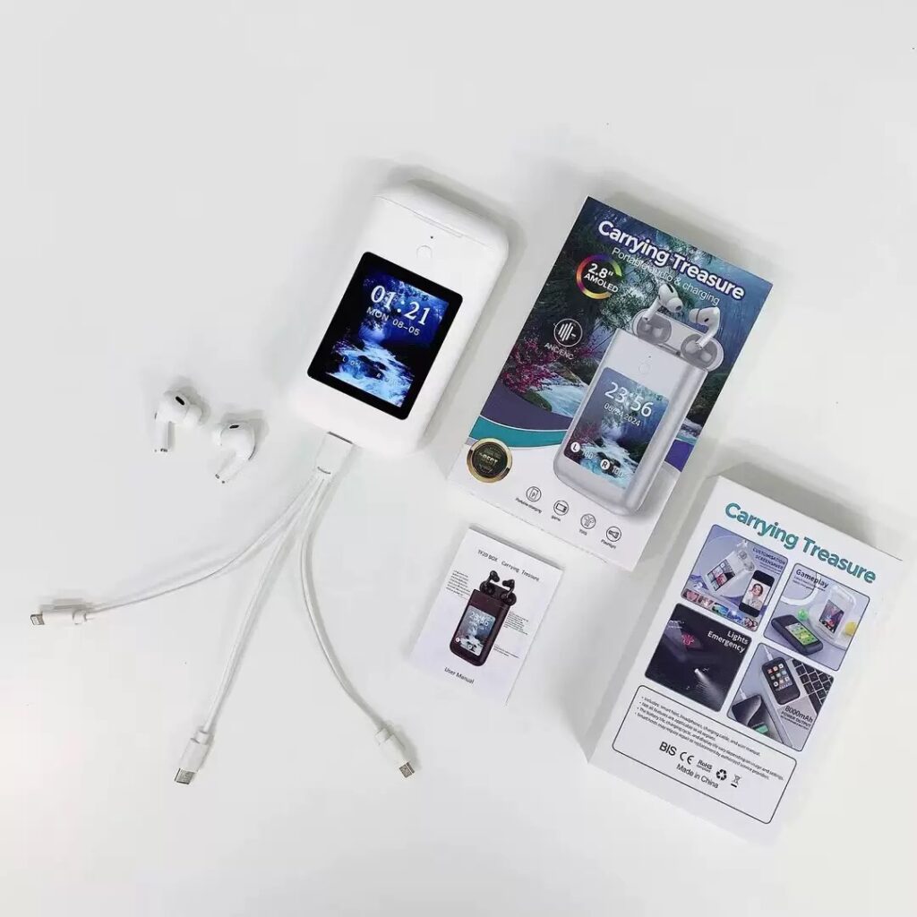 3-in-1 Headphones/Power Bank/Phone Set