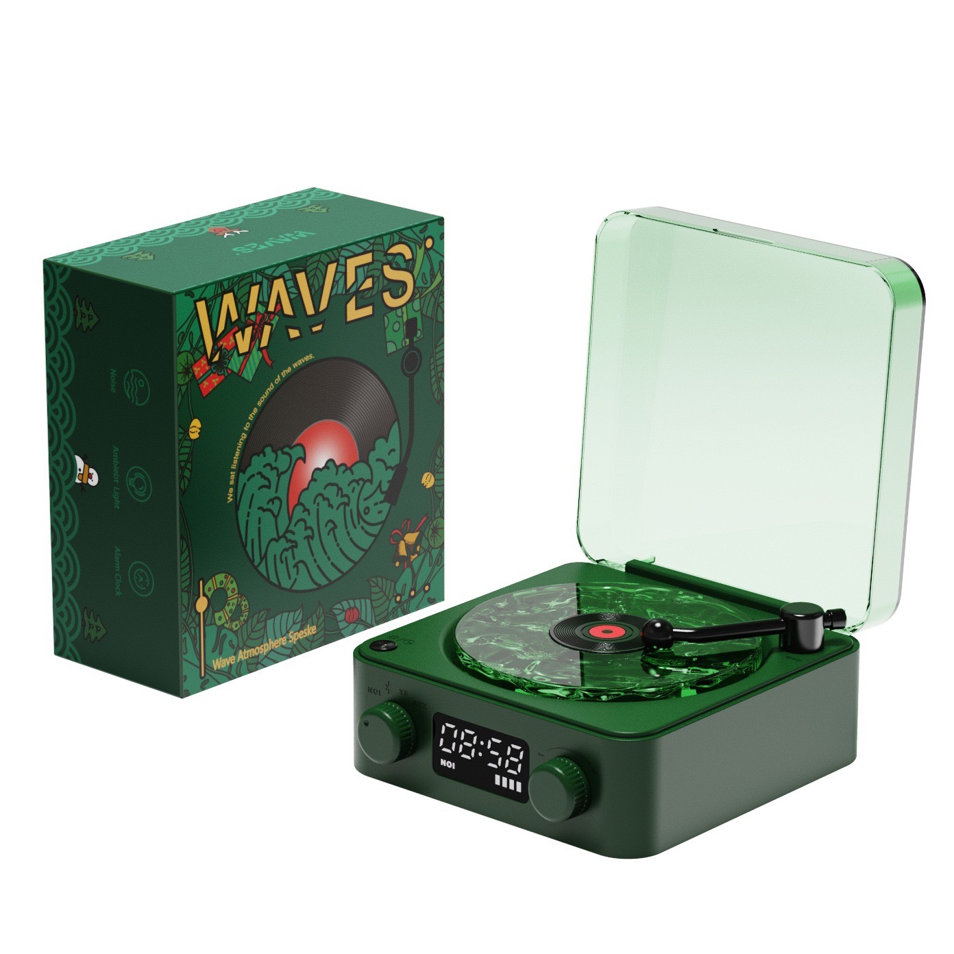 Water ripple CD appearance Bluetooth audio player record gift box