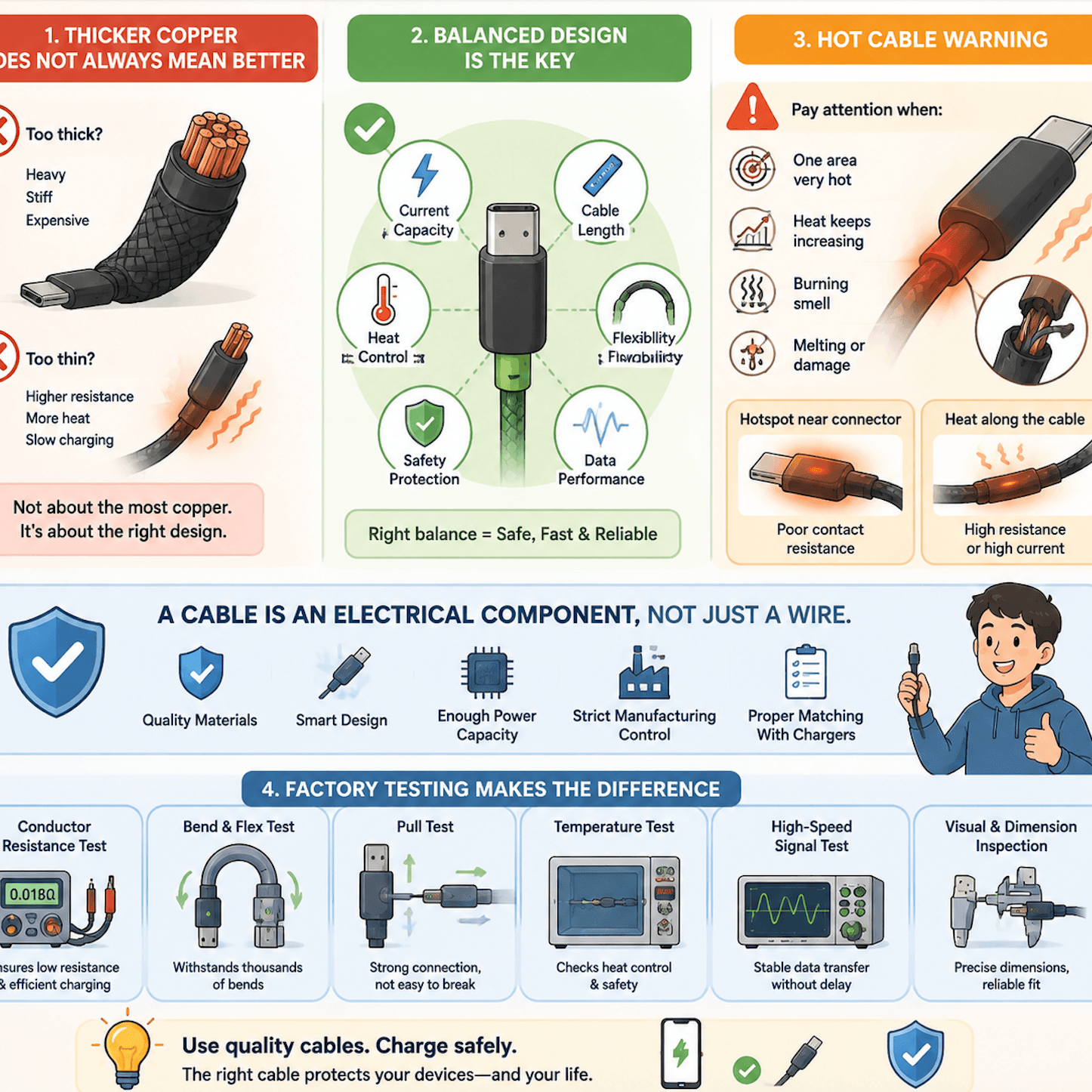 Cable Quality and Charging Safety: What Is Really Inside a Safe Data Cable?Cable Quality Is a Safety Issue, Not Just a Performance Issue